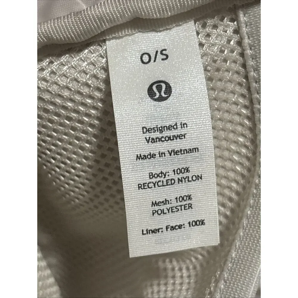 LLululemon Everywhere Belt Bag OS Adjustable Strap Ivory Metallic Logo NWOT